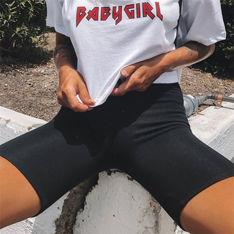 Women Summer Cycling bike Shorts Stretch Basic Short Solid Black Shorts for women female clothing pantalones sweatpants strike 220527