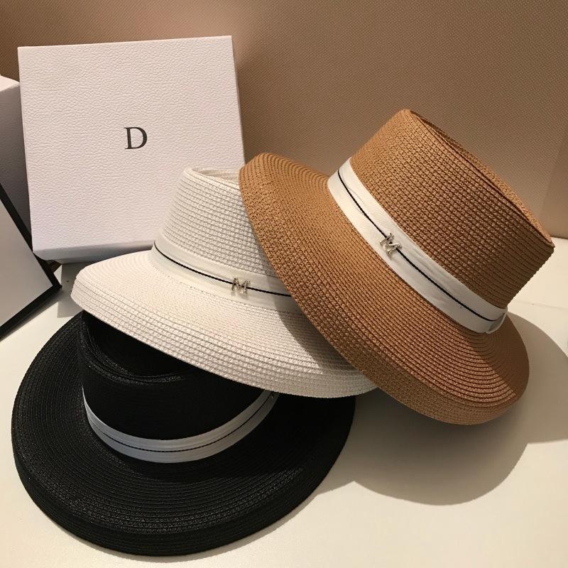 Wide Brim Hats Retro Sunshade Bell Sun Holiday Beach Straw Hat M Alphabet Panama Fedora Women's Travel Concave Top CapWide, White
Wide Brim Hats Retro Sunshade Bell Sun Holiday Beach Straw Hat M Alphabet Panama Fedora Women's Travel Concave Top CapWide, White