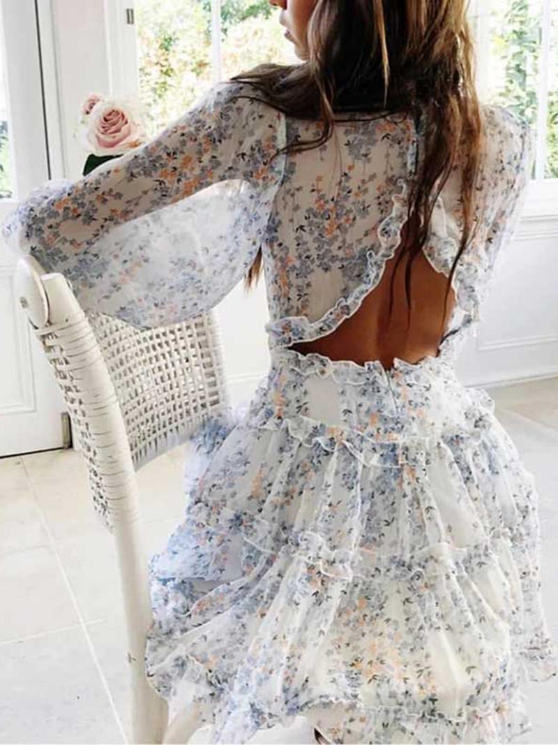 Casual Dresses Jastie Ruffled Chiffon Bohemian Holiday Dress Summer V-Neck Long Sleeve Women Backless Sexy Party 2022 VestidosCasual, Green
Casual Dresses Jastie Ruffled Chiffon Bohemian Holiday Dress Summer V-Neck Long Sleeve Women Backless Sexy Party 2022 VestidosCasual, Green