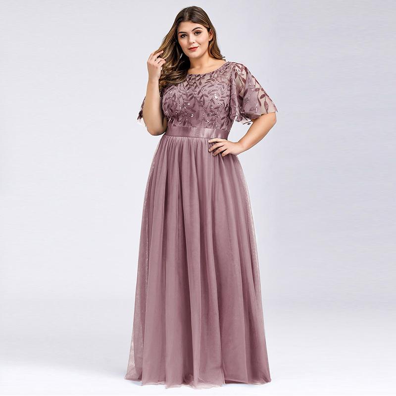Party Dresses Sequins Appliques O-Neck Evening Dress Empire Pleat Short Sleeves A-Line Fashion Floor-Length Plus Size Women Formal Gowns D98, Black
Party Dresses Sequins Appliques O-Neck Evening Dress Empire Pleat Short Sleeves A-Line Fashion Floor-Length Plus Size Women Formal Gowns D98, Black