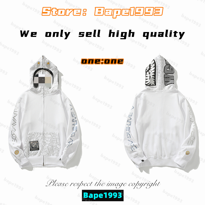 High quality Apes Mens Hoodies & Sweatshirt Japan shark B ape head Galaxy spots luminous camo Male and female couples with the same model 100% cotton New hoodie 1993 KS4-19, 1 button
High quality Apes Mens Hoodies & Sweatshirt Japan shark B ape head Galaxy spots luminous camo Male and female couples with the same model 100% cotton New hoodie 1993 KS4-19, 1 button