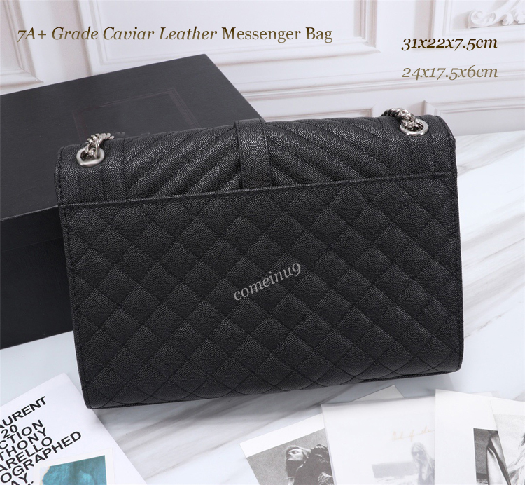 Highest Quality Caviar Leather Messenger Envelope Bag V Lattice Import Genuine Leather crossbody shoulder flap bags gold hardware design handbags 24cm 31cm, Custom gift bag
Highest Quality Caviar Leather Messenger Envelope Bag V Lattice Import Genuine Leather crossbody shoulder flap bags gold hardware design handbags 24cm 31cm, Custom gift bag