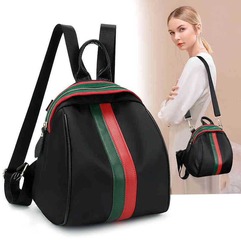 Oxford Light Mini Backpack women's new canvas simple travel bag Purse, Black (small)
Oxford Light Mini Backpack women's new canvas simple travel bag Purse, Black (small)
