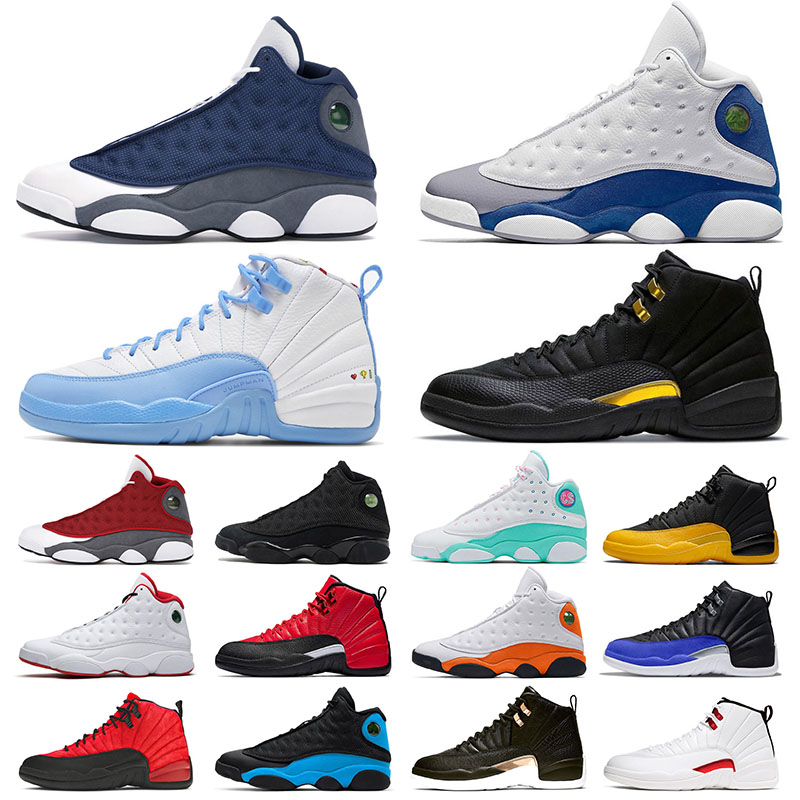 New Original Jumpman 12 13 Basketball Shoes Mens Womens Designer Black Taxi Flu Game Wings 12s XII Black Cat French Blue 13s XIII Flint Sports Sneakers Size 36-47, 36-40 (2)
New Original Jumpman 12 13 Basketball Shoes Mens Womens Designer Black Taxi Flu Game Wings 12s XII Black Cat French Blue 13s XIII Flint Sports Sneakers Size 36-47, 36-40 (2)