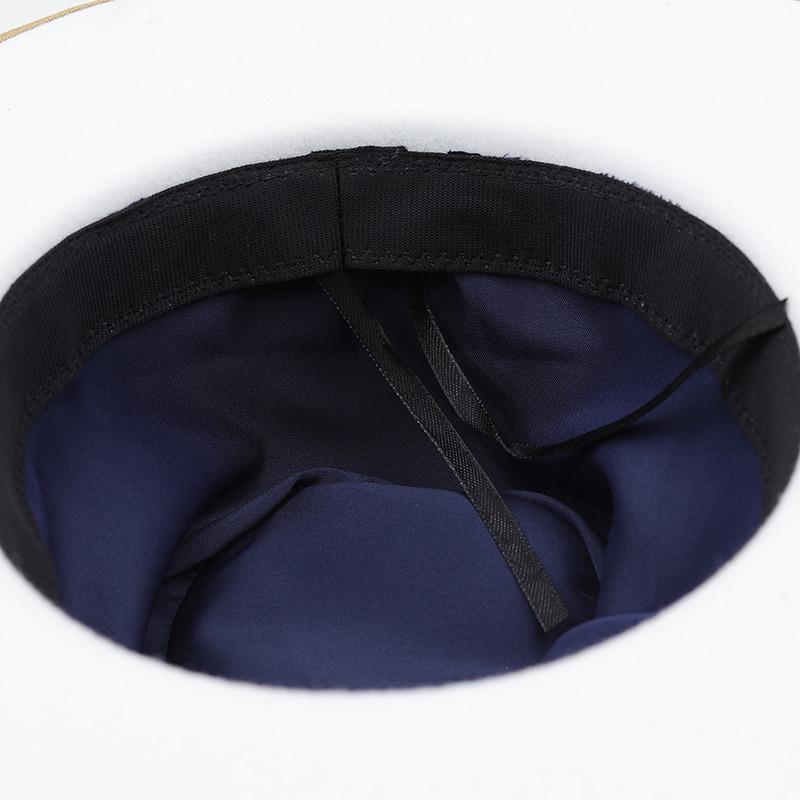 Wool Fedora Hats for Women Wide Brim Dress Men Caps Felted Hat Panama Church Wedding Feather Band Men Hat Sombreros De Mujer 220628