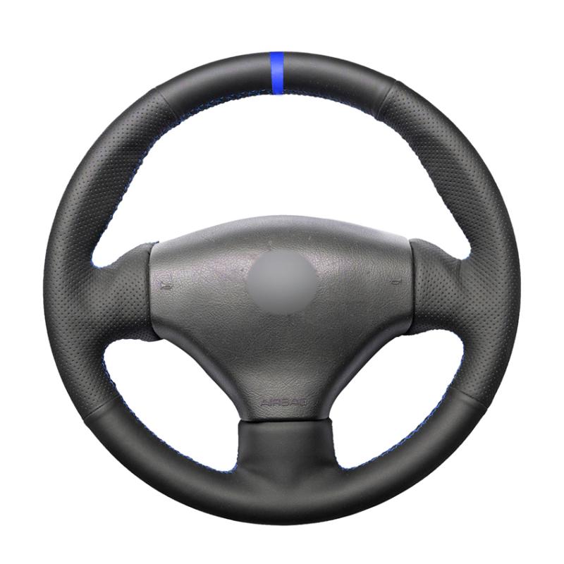 Steering Wheel Covers Black PU Leather Blue Marker Hand-stitched Car Cover For 206 1998-2005 SW 2003-2005 CC 2004 2005Steering CoversSteerin
Steering Wheel Covers Black PU Leather Blue Marker Hand-stitched Car Cover For 206 1998-2005 SW 2003-2005 CC 2004 2005Steering CoversSteerin