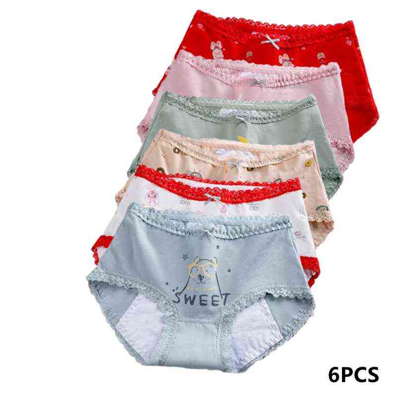 6pcs Women's cotton physiological underwear Ladies mid-waist print Briefs Woman Menstrual Period Panties Leakproof Lingerie T220810, 6blue
6pcs Women's cotton physiological underwear Ladies mid-waist print Briefs Woman Menstrual Period Panties Leakproof Lingerie T220810, 6blue
