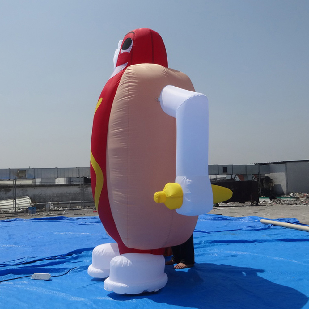 Cute Advertising Inflatable Hot Dog Cartoon,Giant Inflatable Sausage Balloon For Promotion