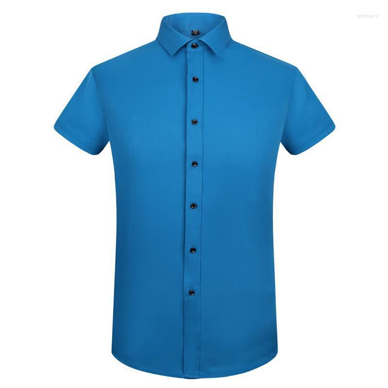 Men's Dress Shirts Summer For Men Bamboo Fiber Slim Fit Social Shirt Mens Short Sleeve Strech Business Without Chest Pocket Iron FreeMen's S, D2-706
Men's Dress Shirts Summer For Men Bamboo Fiber Slim Fit Social Shirt Mens Short Sleeve Strech Business Without Chest Pocket Iron FreeMen's S, D2-706