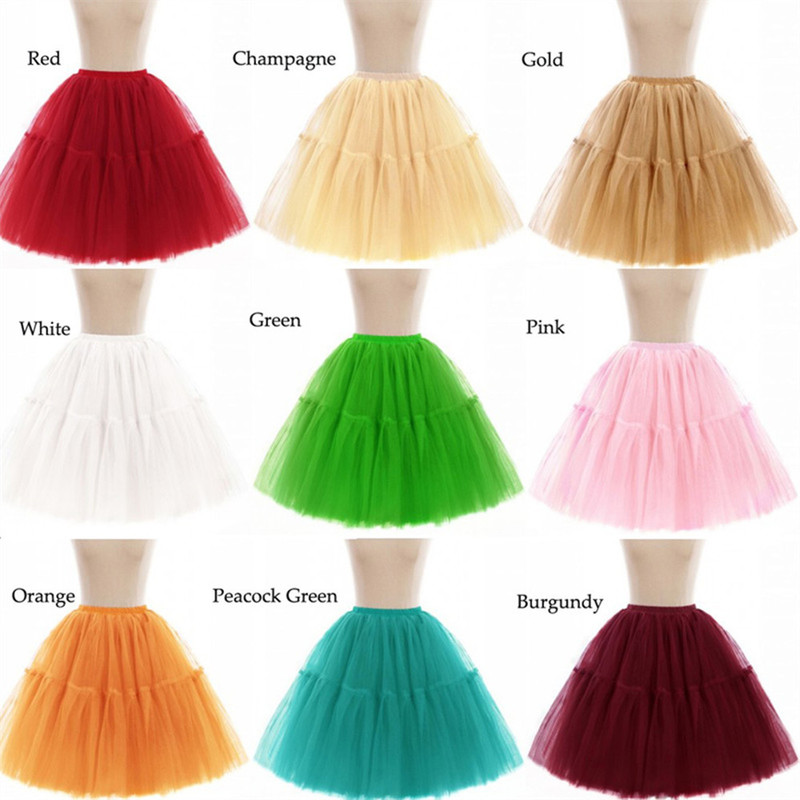 MisShow 6 Layers Chiffon Women Tutu Short Skirt High Waist Mesh Soft Tulle Puffy Pettiskirt Prom Ball Gown Party Dance 220322