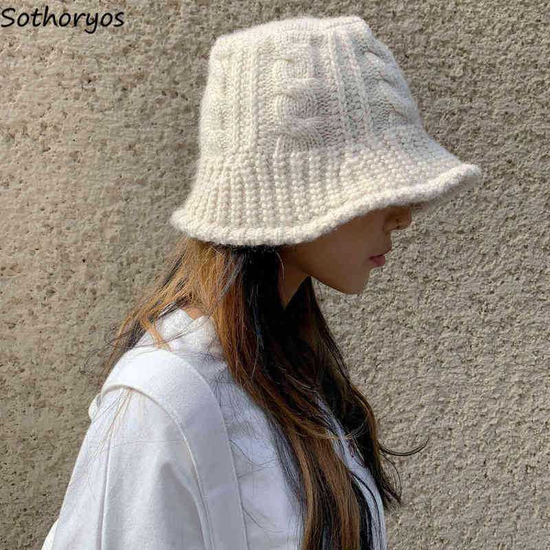 Bucket Hats Women Winter Thicken Knitting Warm Basin Caps Korean Style Students All-match Folding Solid New Womens Stylish Retro Y220406, Khaki
Bucket Hats Women Winter Thicken Knitting Warm Basin Caps Korean Style Students All-match Folding Solid New Womens Stylish Retro Y220406, Khaki