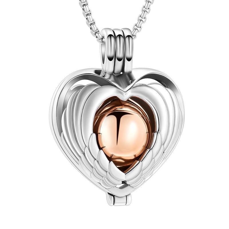 Pendant Necklaces Angel Wing Heart Cremation Necklace Hold Ball Memorial Urn Jewelry For Ashes Of Loved Ones Keepsake Women MenPendant
Pendant Necklaces Angel Wing Heart Cremation Necklace Hold Ball Memorial Urn Jewelry For Ashes Of Loved Ones Keepsake Women MenPendant