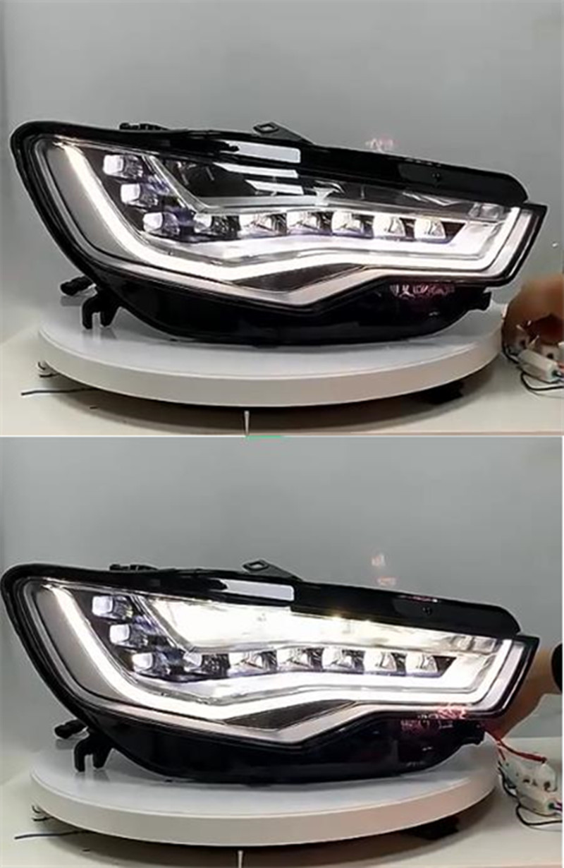 Car Parts Head Lamp For Audi A6 LED Headlights 2012-15 Headlamp Upgrade A7 Design LED Headlight DRL Dynamic Singal High Low Beam