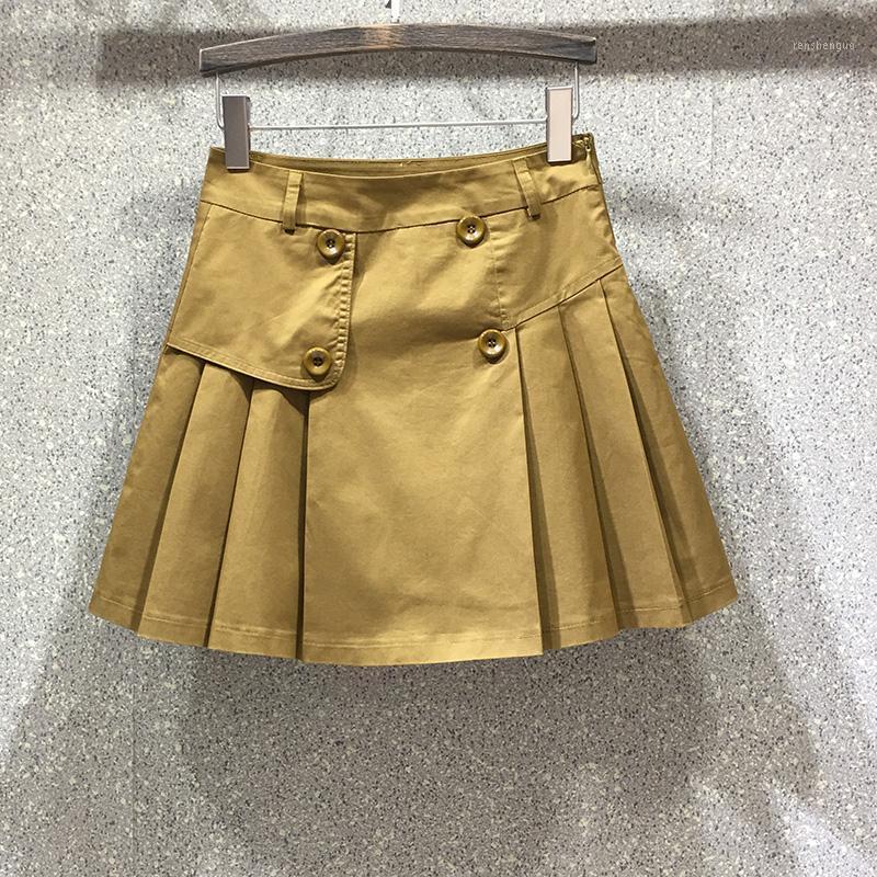Skirts Spring Summer Womens High Waist Double Breasted Ginger Black Denim Skirt , Korean Causal Woman Ladies Pleated Jeans
Skirts Spring Summer Womens High Waist Double Breasted Ginger Black Denim Skirt , Korean Causal Woman Ladies Pleated Jeans