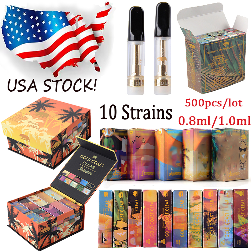 USA Stock Atomizers GCC GOLD COAST CLEAR Vape Cartridges Packaging 0.8ml 1ml E Cigarettes Empty Carts Ceramic Cartridge Thick Oil Vaporizer 510 Thread
USA Stock Atomizers GCC GOLD COAST CLEAR Vape Cartridges Packaging 0.8ml 1ml E Cigarettes Empty Carts Ceramic Cartridge Thick Oil Vaporizer 510 Thread