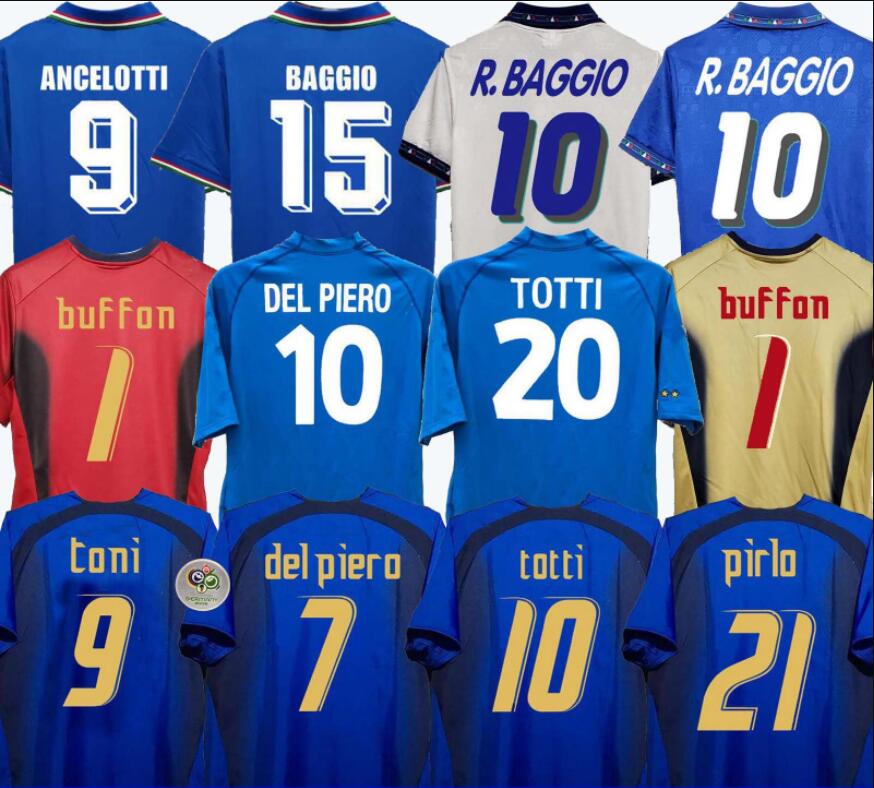 Italie Retro Jersey 2000 2006 Italie Baggio BUFFON1990 1999 Italie retro Accueil 1994 Soccer Jersey Maldini Baggio Donadoni Totti del TONI, 1998 home
Italie Retro Jersey 2000 2006 Italie Baggio BUFFON1990 1999 Italie retro Accueil 1994 Soccer Jersey Maldini Baggio Donadoni Totti del TONI, 1998 home