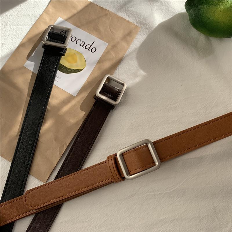 Belts Candy Color Jeans Trousers Belt Ins Vintage Black Thin Fashion Square Head Pin Buckle Women Waist Elastic BeltBelts
Belts Candy Color Jeans Trousers Belt Ins Vintage Black Thin Fashion Square Head Pin Buckle Women Waist Elastic BeltBelts