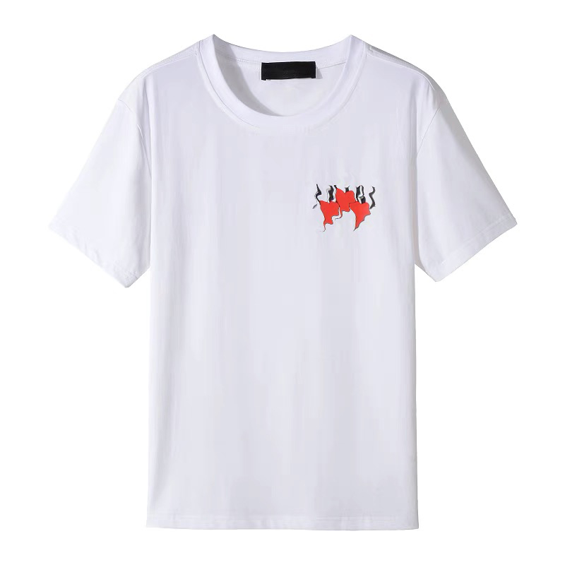 Tide Brand Three Hearts Red Printed Round Neck Turtleneck Short Sleeve T -Shirt European And American High Street Couples Jacket, White
Tide Brand Three Hearts Red Printed Round Neck Turtleneck Short Sleeve T -Shirt European And American High Street Couples Jacket, White