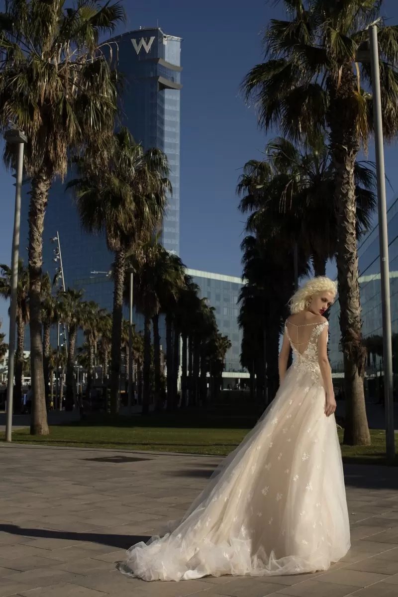 Plus Size Dresses Off Shoulder Lace Appliqued Tulle Bridal Gowns Dubai Arabic Backless Beach Wedding Dress C0527w1