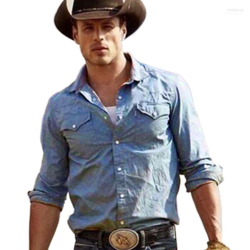 Men' Casual Shirts High Quality Men Denim Long Sleeve Slim Fit Slimming Business Male Shirt Turn Down Neck Homme 3XL Eldd22, Blue
Men' Casual Shirts High Quality Men Denim Long Sleeve Slim Fit Slimming Business Male Shirt Turn Down Neck Homme 3XL Eldd22, Blue