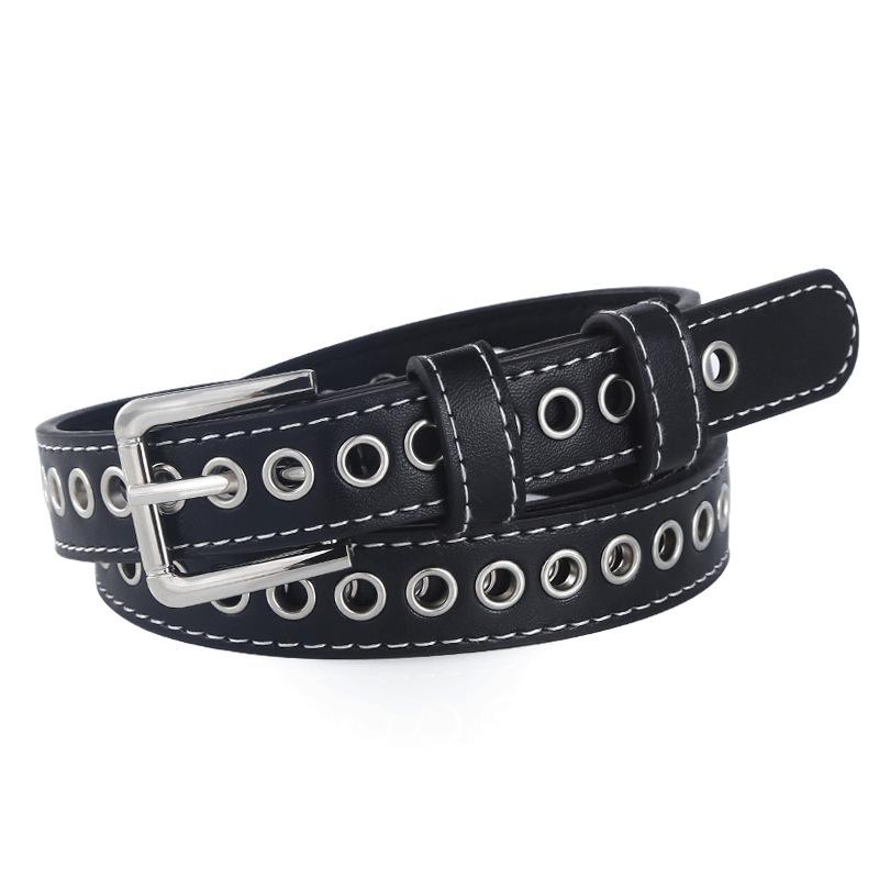 Belts Fashion Ladies Leather Studded Waistband Adjustable Punk Pin Buckle Hollow Decoration Belt Gift High Quality Jeans, White
Belts Fashion Ladies Leather Studded Waistband Adjustable Punk Pin Buckle Hollow Decoration Belt Gift High Quality Jeans, White