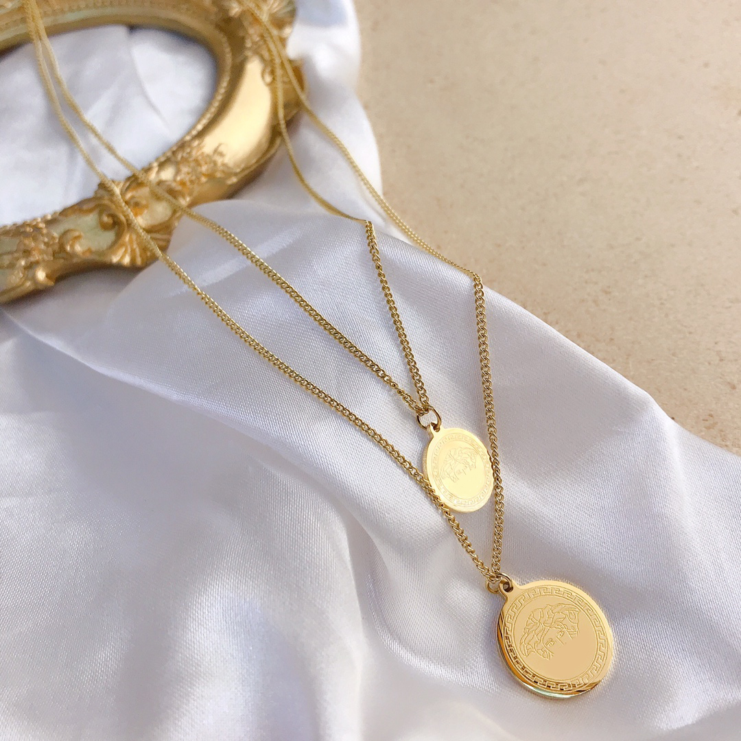 Brand Fashion Women Luxury Designer Necklace Choker Pendant Chain 18K Gold Plated Stainless Steel Letter Necklaces Jewelry Accessories X191
Brand Fashion Women Luxury Designer Necklace Choker Pendant Chain 18K Gold Plated Stainless Steel Letter Necklaces Jewelry Accessories X191