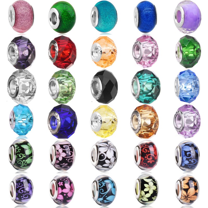 925 Sterling Silver Dangle Charm Flower Round Murano Glass Beads Bead Fit Pandora Charms Bracelet DIY Jewelry Accessories
925 Sterling Silver Dangle Charm Flower Round Murano Glass Beads Bead Fit Pandora Charms Bracelet DIY Jewelry Accessories
