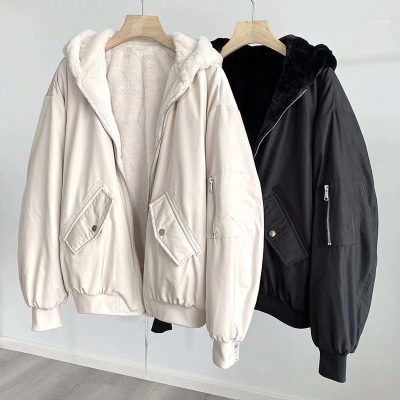 Women's Jackets Fur Parkas Double-sided Winter Women Jacket Casual Thick Warm Inside Hooded For Female, Black
Women's Jackets Fur Parkas Double-sided Winter Women Jacket Casual Thick Warm Inside Hooded For Female, Black