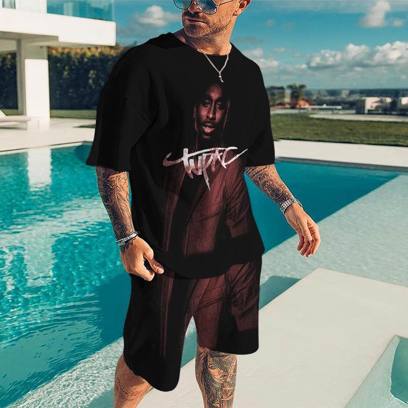 Men's Tracksuits Summer 2 PAC Series Rock Men Clothing Tracksuit Set Streetwear Short 3D Printed Casual Trend Jogging Suit Two Piece OutfitM, Kz-ot1137
Men's Tracksuits Summer 2 PAC Series Rock Men Clothing Tracksuit Set Streetwear Short 3D Printed Casual Trend Jogging Suit Two Piece OutfitM, Kz-ot1137