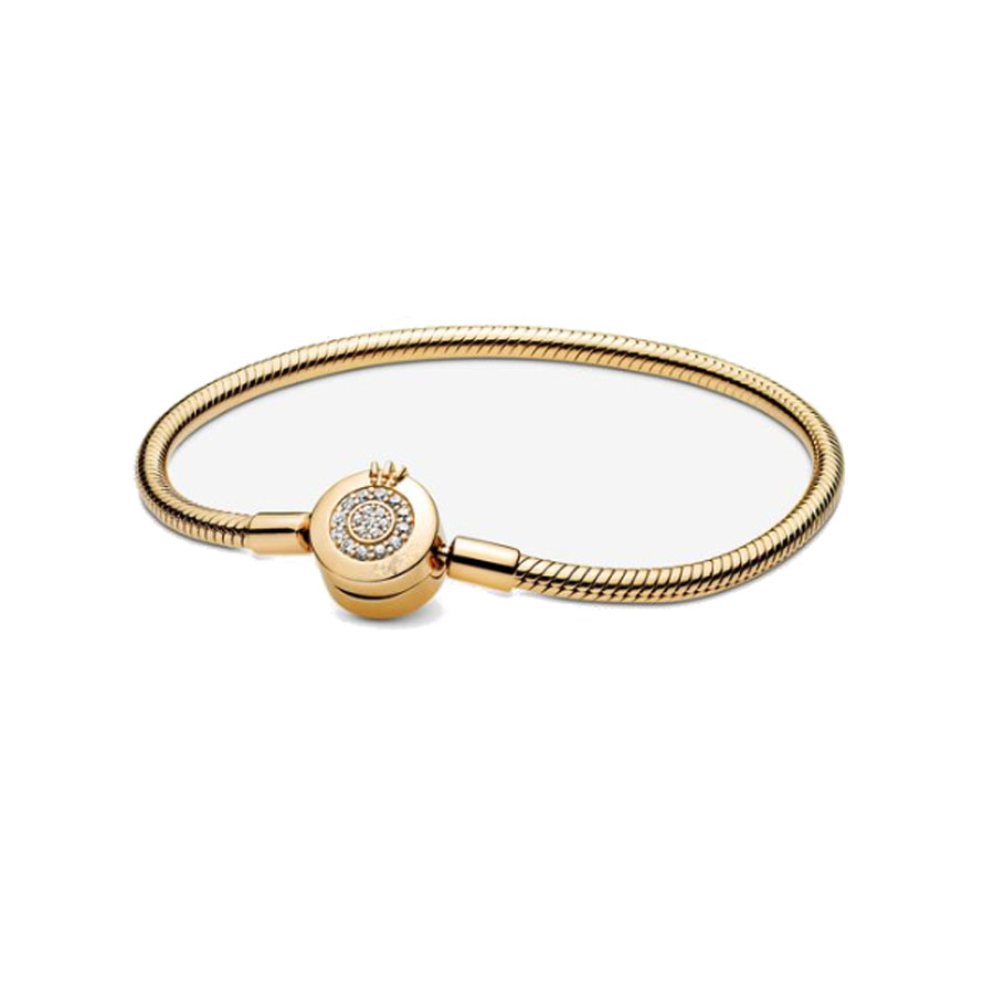 New Popular 925 Sterling Silver European Snake Chain Round Heart Leaf Clip Bracelet For Women Suitable For DIY Premiere Making Free Wholesale Shipping