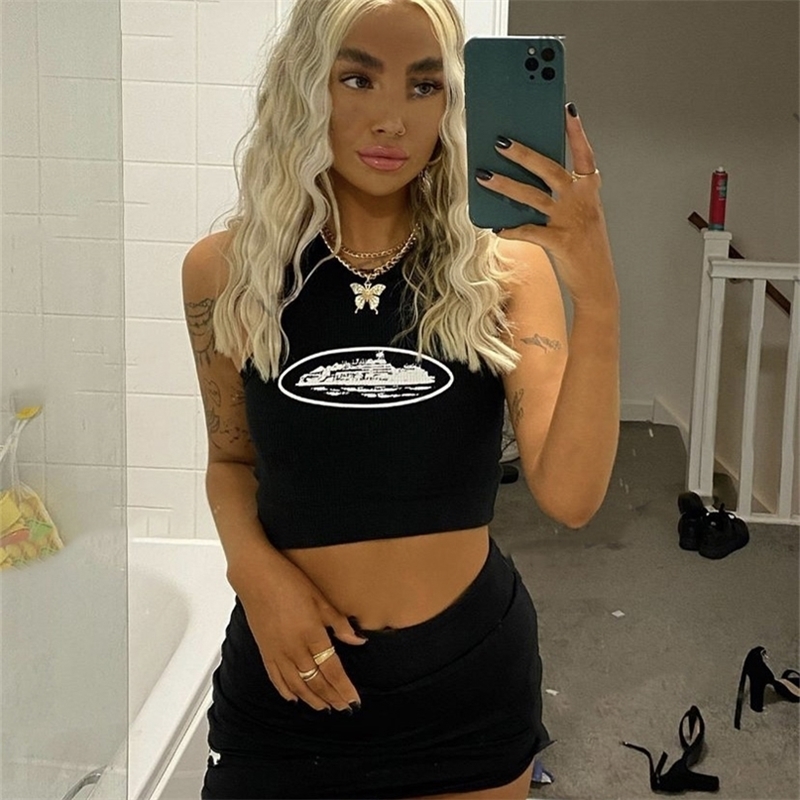 Summer Slim Render Short Top Sexy Black Women Sleeveless O Croptops Tank Tops Y2K Crop Vest Wholesale 220525, White
Summer Slim Render Short Top Sexy Black Women Sleeveless O Croptops Tank Tops Y2K Crop Vest Wholesale 220525, White