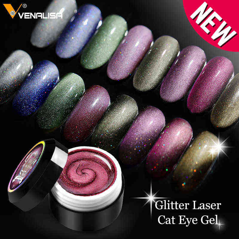 NXY Nail Gel Holography Cat Eye Polish 5ml Glitter Laser Magnetic Varnish Shining Magnet Soak Off Color 0328