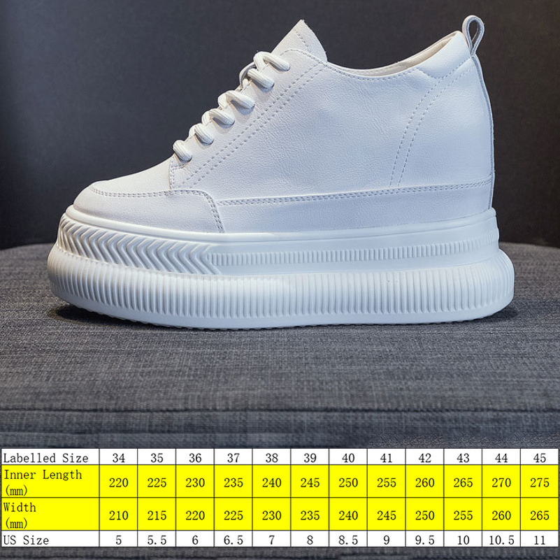 9cm Platform Wedge Sneakers Women Shoes Genuine Leather Hidden Heel Spring Autumn Comfy White Shoe Breathable Summer Shoes
9cm Platform Wedge Sneakers Women Shoes Genuine Leather Hidden Heel Spring Autumn Comfy White Shoe Breathable Summer Shoes