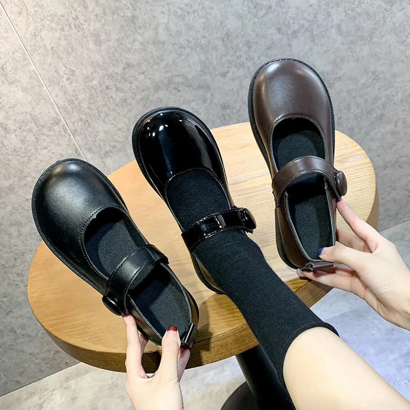 Chunky Mary Janes Sepatu Ujung Bulat Wanita Cokelat Gesper Tali Platform Flat Jatuh Kasual Liar Kulit Lucu Hitam Loafers 220614, Brown
Chunky Mary Janes Sepatu Ujung Bulat Wanita Cokelat Gesper Tali Platform Flat Jatuh Kasual Liar Kulit Lucu Hitam Loafers 220614, Brown