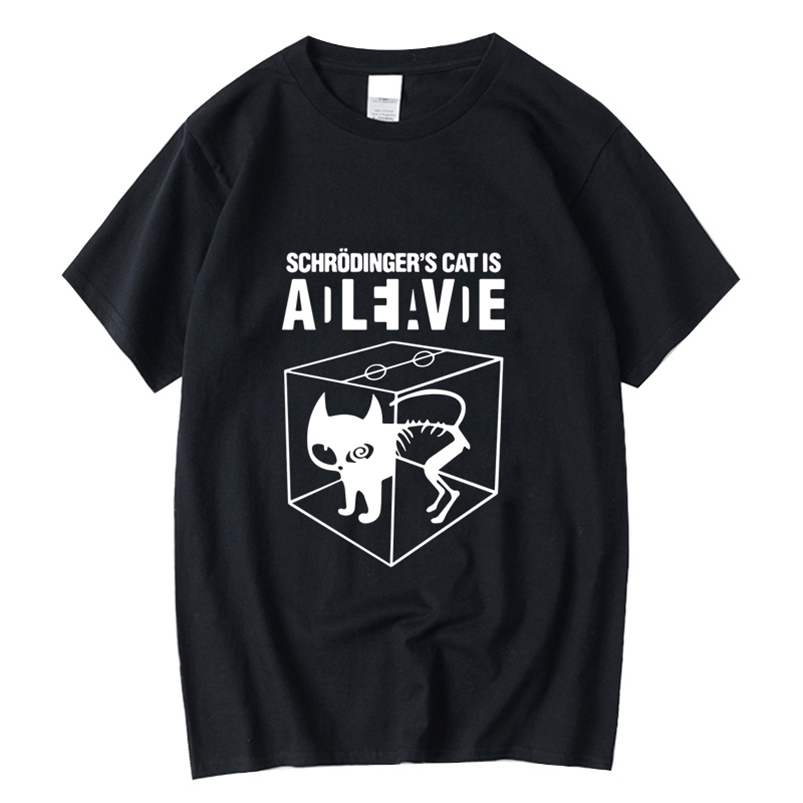 XINYI Mens Tshirt Top Quality cotton Schrodingers Cat print short sleeve men T shirt casual mens Tshirt 220610, Gray -2018205
XINYI Mens Tshirt Top Quality cotton Schrodingers Cat print short sleeve men T shirt casual mens Tshirt 220610, Gray -2018205