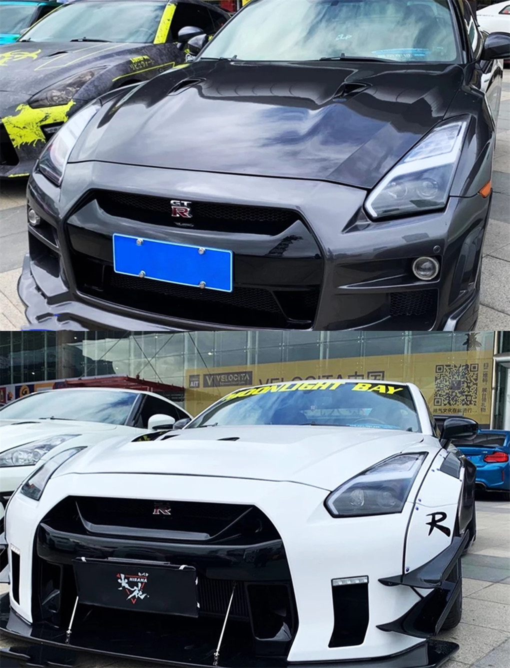 All LED Head Lamp For Nissan GT-R Valenti LED Headlight 2009-17 GTR DRL Turn Signal High Beam Angel Eye Projector Lens