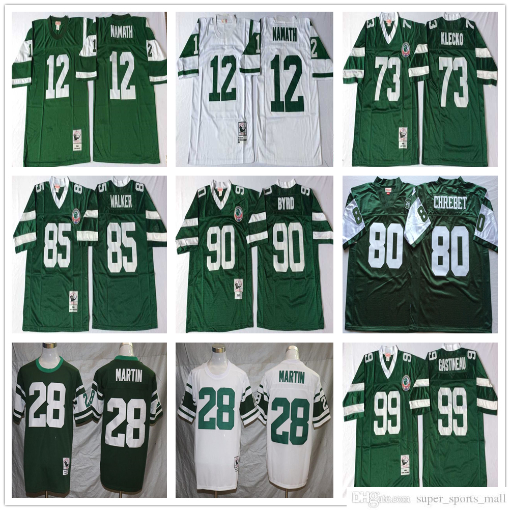 NCAA 75th Vintage Football Jerseys 12 Joe Namath Stitched 99 Mark Gastineau 28 Curtis Martin 73 Joe Klecko 90 Dennis Byrd 85 Wesley Walker 80 Wayne Chrebet Jersey, Same as picture
NCAA 75th Vintage Football Jerseys 12 Joe Namath Stitched 99 Mark Gastineau 28 Curtis Martin 73 Joe Klecko 90 Dennis Byrd 85 Wesley Walker 80 Wayne Chrebet Jersey, Same as picture