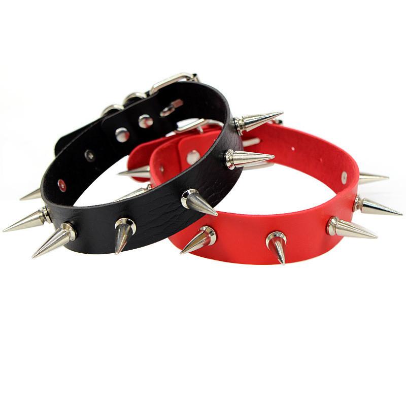 Chokers Red Spike Punk Rock Gothic Sexy PU Leather Heart Round Rivet Collar Choker Necklace Body 100% Handmade Jewelry Party GiftChokers
Chokers Red Spike Punk Rock Gothic Sexy PU Leather Heart Round Rivet Collar Choker Necklace Body 100% Handmade Jewelry Party GiftChokers