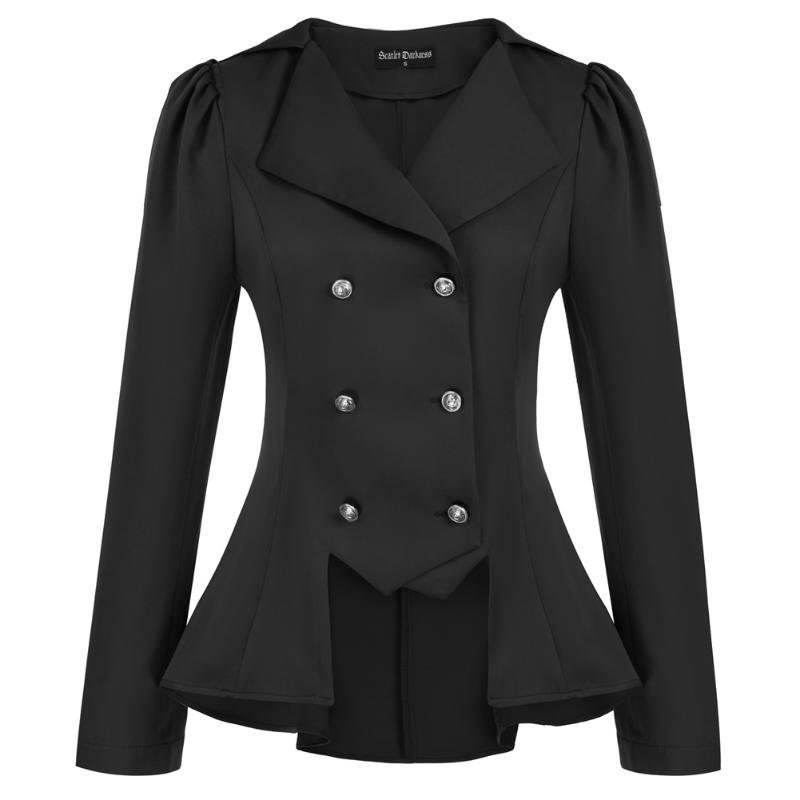 Women' Jackets Women High-Lo Hem Long Sleeves Jacket Lapel Collar Double Breasted Defined Waist Coat Spring Autumn Unlined Coats RetroWomen, Black
Women' Jackets Women High-Lo Hem Long Sleeves Jacket Lapel Collar Double Breasted Defined Waist Coat Spring Autumn Unlined Coats RetroWomen, Black