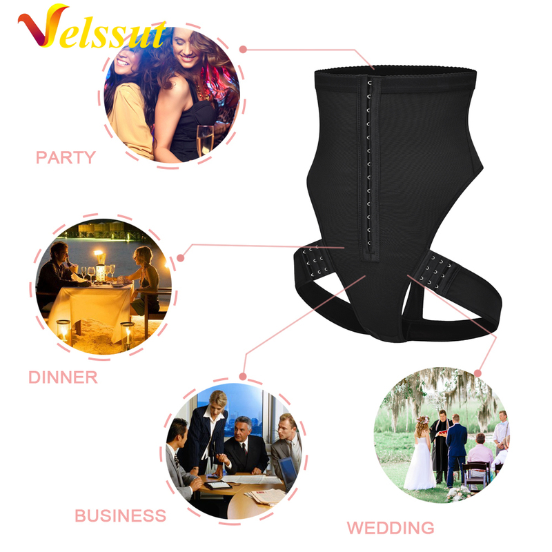 Velssut Butt Lifter Tummy Control Panties Booty Lift Pulling Underwear Body Shaper Waist Trainer Corset Body Shapewear Plus Size 220506