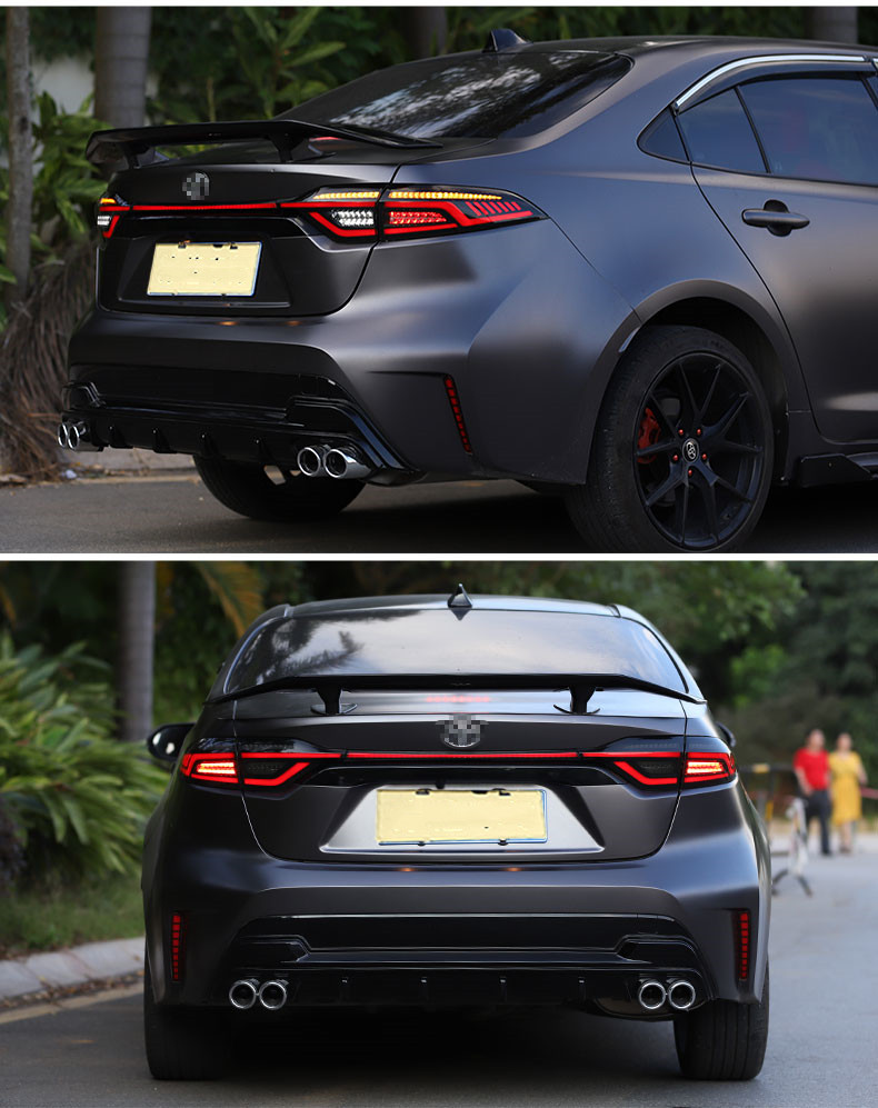 Car Tuning Taillights For Corolla Hybrid LED Tail Light 20 19-2021 Toyota Altis Rear Fog Brake LED Turn Signal Lights