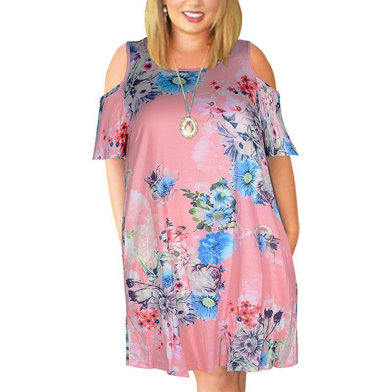 Plus Size Dresses Echoine Xxxl-9xl Women Fashion Print Cold Shoulder Casual T-Shirt Swing Dress With Pockets Loose OutfitPlus, White flower
Plus Size Dresses Echoine Xxxl-9xl Women Fashion Print Cold Shoulder Casual T-Shirt Swing Dress With Pockets Loose OutfitPlus, White flower