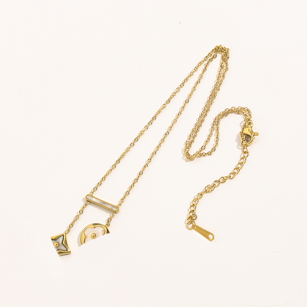 Fashion Women Luxury Designer Necklace Choker Pendant Chain 18K Gold Plated Stainless Steel Letter Necklaces Statement Jewelry Accessories ZG1579
Fashion Women Luxury Designer Necklace Choker Pendant Chain 18K Gold Plated Stainless Steel Letter Necklaces Statement Jewelry Accessories ZG1579