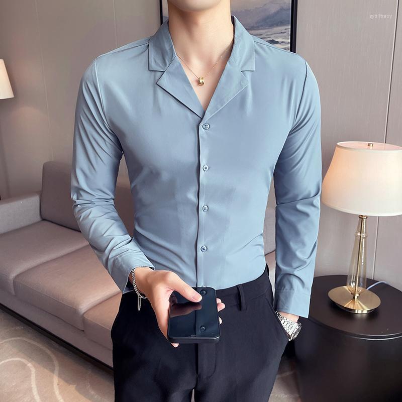 Men's Dress Shirts British Style Men Spring High Quality V-Neck Business Long Sleeve Shirts/Male Slim Fit Solid Color S-3XLMen's Sybi22, Black
Men's Dress Shirts British Style Men Spring High Quality V-Neck Business Long Sleeve Shirts/Male Slim Fit Solid Color S-3XLMen's Sybi22, Black