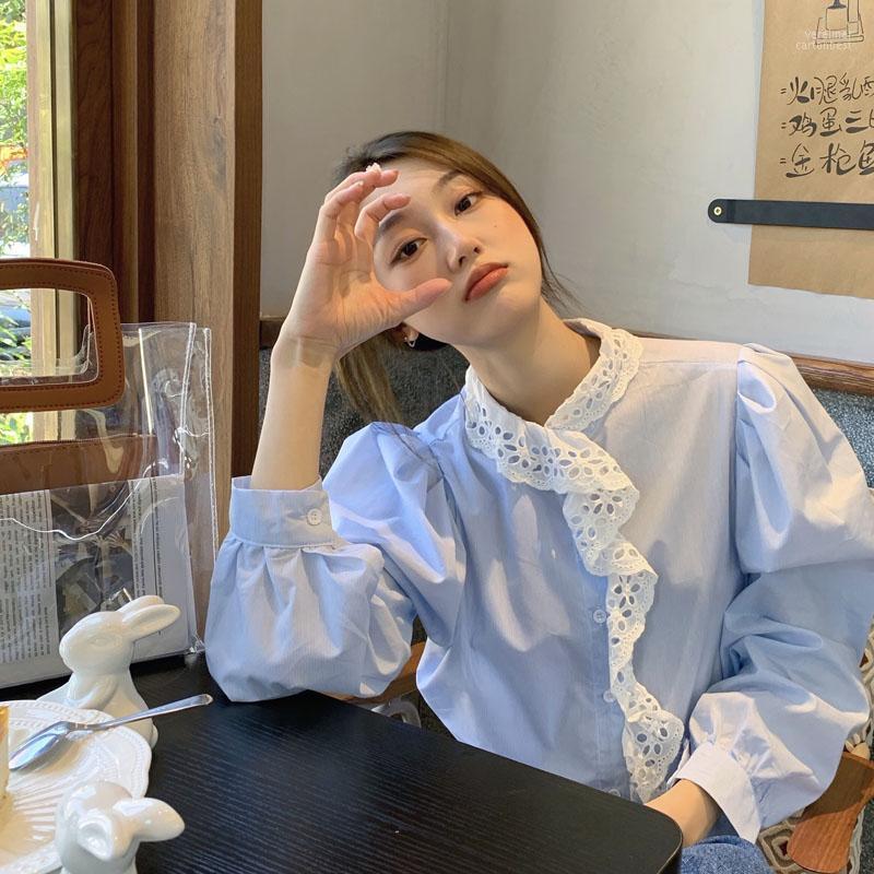 Women's Blouses & Shirts Japanese Vintage Chic Chiffon Sweet Casual Women For Tops 2022 V-Neck Ruffle Petal Puff Sleeve Loose Vere22, Sky blue
Women's Blouses & Shirts Japanese Vintage Chic Chiffon Sweet Casual Women For Tops 2022 V-Neck Ruffle Petal Puff Sleeve Loose Vere22, Sky blue