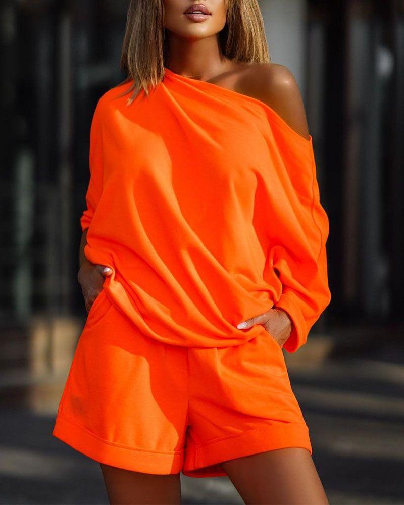 Women' Tracksuits Women 2pcs Clothes Suit Loose Fashion Casual Top & Pocket Detail Shorts Set Summer Spring Pullover T Shirt TeeWomen
Women' Tracksuits Women 2pcs Clothes Suit Loose Fashion Casual Top & Pocket Detail Shorts Set Summer Spring Pullover T Shirt TeeWomen