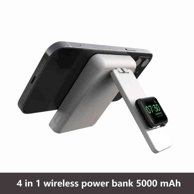 4 in 1 Magnetic 15W Fast Wireless Charging Power Bank For iPhone 13 12 11 Pro Max Watch SE 6 5 4 AirPods Charger powerbank G220323
4 in 1 Magnetic 15W Fast Wireless Charging Power Bank For iPhone 13 12 11 Pro Max Watch SE 6 5 4 AirPods Charger powerbank G220323