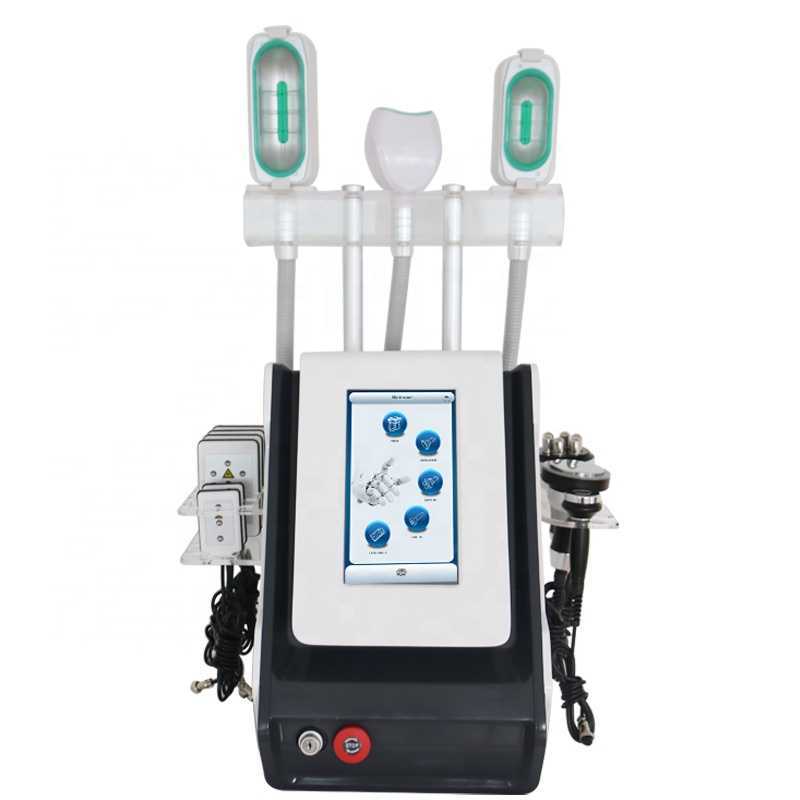Portable 360 Cryolipolysis Fat Freezing Slimming Machine Double chin Removal RF 40K Ultrasound Cavitation Cryo Lipolaser