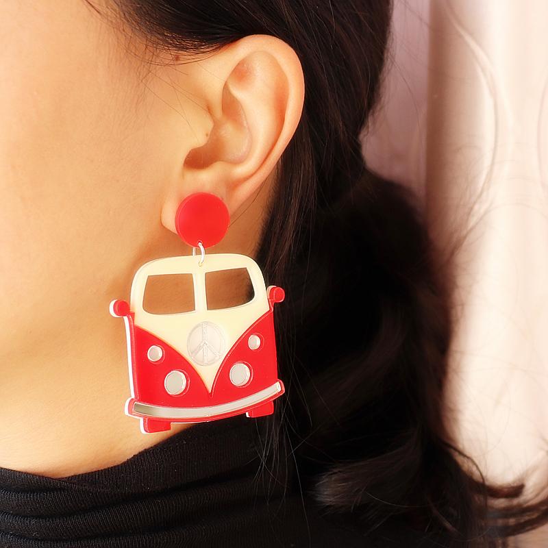 Dangle & Chandelier Cute Red Bus Drop Earrings For Women Acrylic Trendy Jewelry Interesting Music And Arts Festival AccessoriesDangle
Dangle & Chandelier Cute Red Bus Drop Earrings For Women Acrylic Trendy Jewelry Interesting Music And Arts Festival AccessoriesDangle