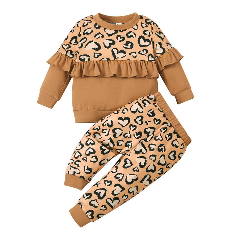 Clothing Sets Valentine 2 Pieces Baby Suit Set Leopard Heart Print Round Neck Long Sleeve Ruffle Tops Trousers For Girls 0-24 MonthsClothing, As pic
Clothing Sets Valentine 2 Pieces Baby Suit Set Leopard Heart Print Round Neck Long Sleeve Ruffle Tops Trousers For Girls 0-24 MonthsClothing, As pic